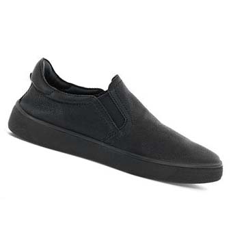 Men's Ecco Street Tray Retro Slip-on Casual Shoes Black | USA 499ILH